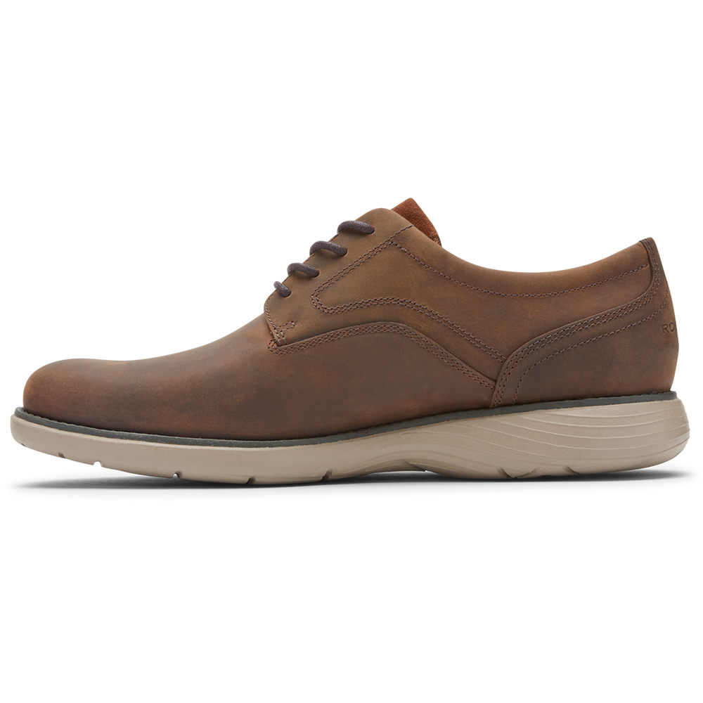 Oxfords Rockport Homem Marrom - Garett Plain Toe - 74628MXVU